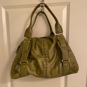 Michael Kors celery green satchel
